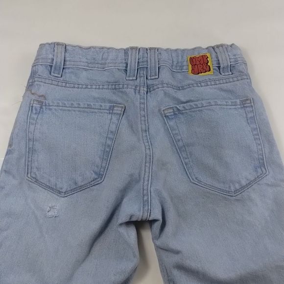 Empyre Elastic Waist Destroyed Light Washed Denim Jeans - Picture 3 of 12